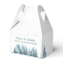 Winter Onederland Deer Birthday Party Favor Box