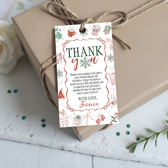 Winter ONEderland Favor Tag (Creator Uploaded)