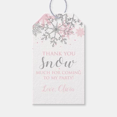 Winter Onederland favor tag