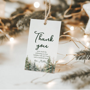 Winter Onederland First Birthday Gift Tags