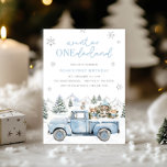 Winter Onederland First Birthday Invitation<br><div class="desc">Winter Onederland First Birthday Invitation</div>