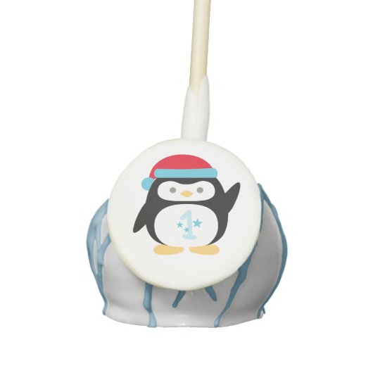 Winter ONEderland First Birthday Penguin Cake Pops (Front)