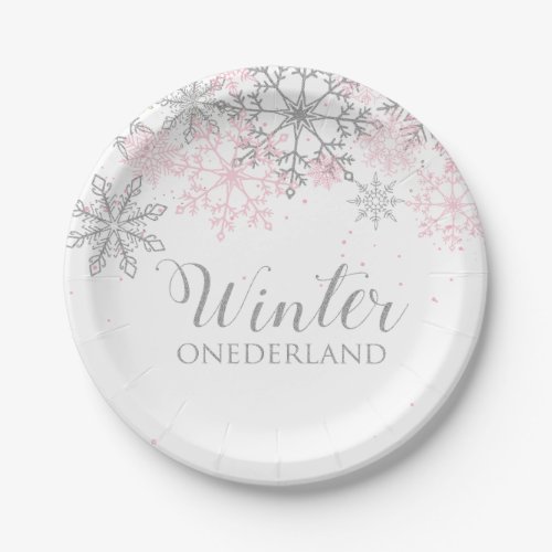 Winter Onederland First Birthday Plate