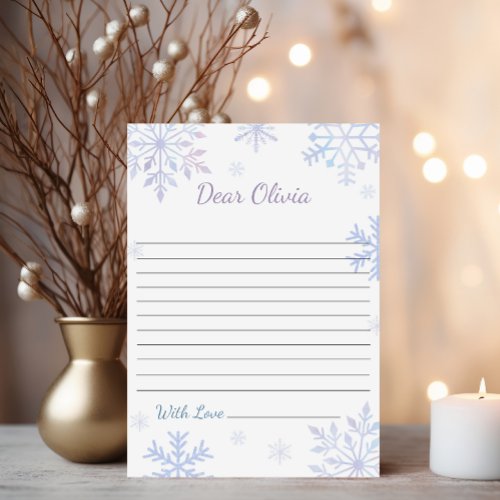 Winter Onederland First Birthday Time Capsule Card