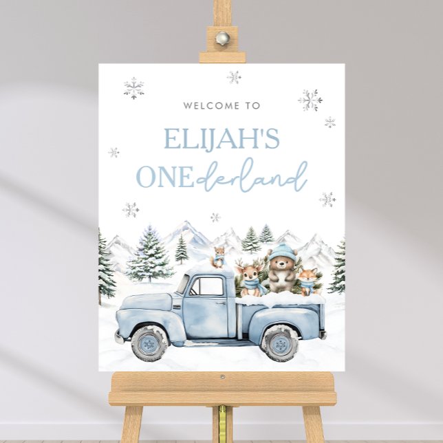 Winter Onederland First Birthday Welcome Sign (Creator Uploaded)