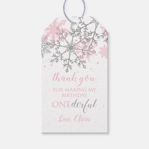 Winter Onederland Onederful Thank You Gift Tags