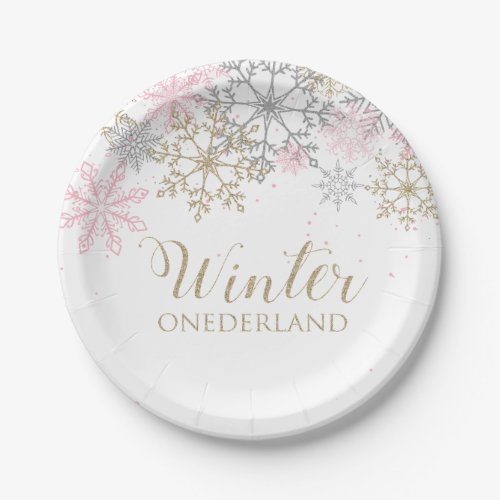 Winter Onederland Paper Plate