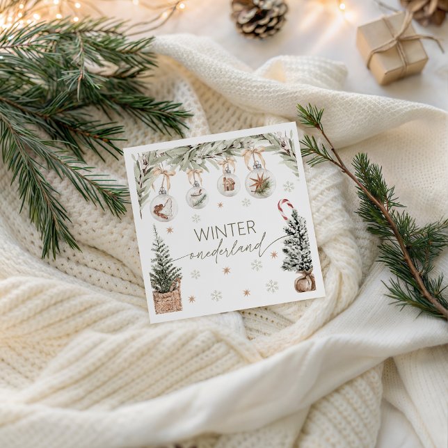 Winter Onederland Party Napkin (Creator Uploaded)