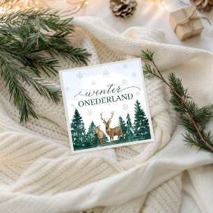 Winter ONEderland Party Napkins