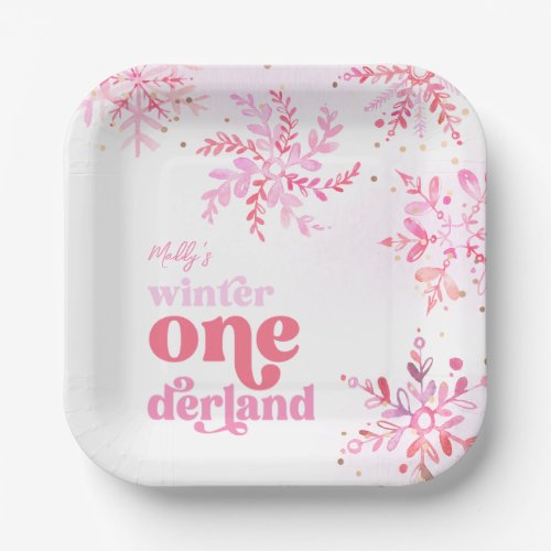 Winter Onederland Party Plates