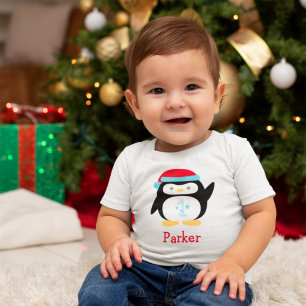 Winter ONEderland Penguin Birthday Party Baby T-Shirt