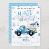 Winter ONEderland Penguin Polar Bear Birthday