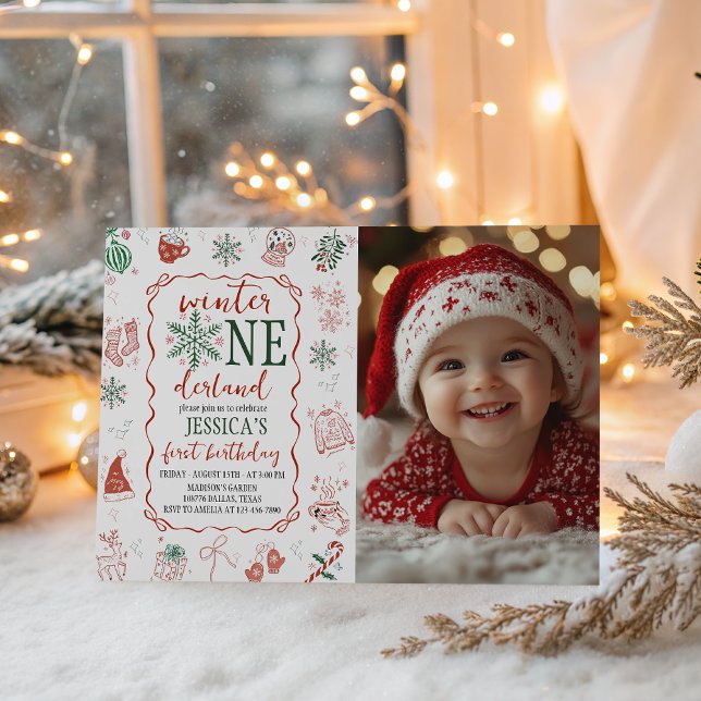 Winter ONEderland Photo Invitation (Creator Uploaded)