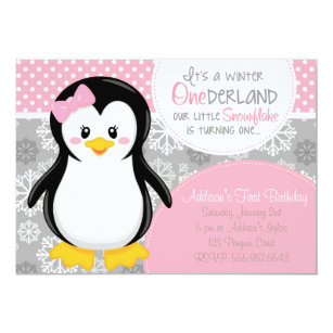 Penguin Birthday Invitations Zazzle
