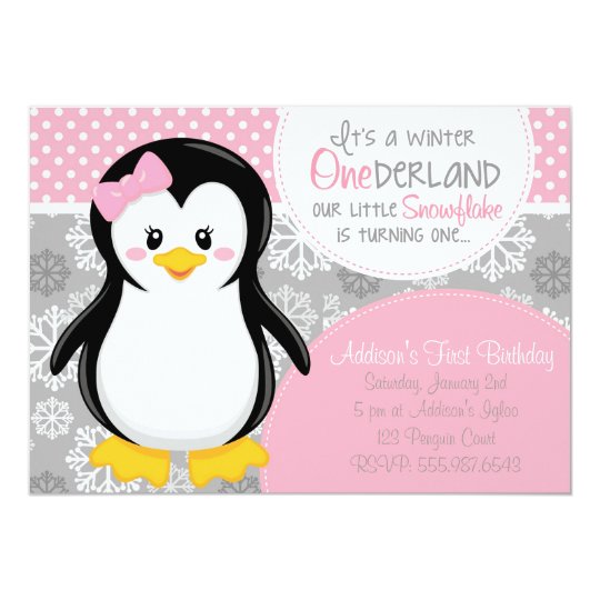 Penguin Invitation Template 4