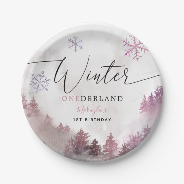 Winter best sale onederland plates