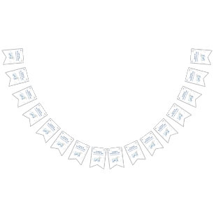 Winter Onederland Polar Bear 1st Birthday  Bunting Flags