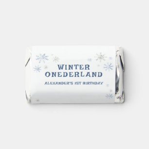 Winter Onederland Polar Bear 1st Birthday  Hershey's Miniatures