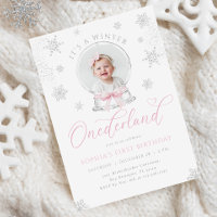 Winter ONEderland Snow Globe First Birthday