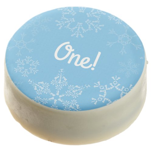 Winter Onederland Snowflake 1st Birthday Party Chocolate Covered Oreo