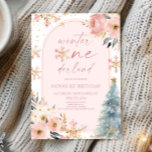 Winter Onederland Snowflake 1st Birthday Party Invitation<br><div class="desc">This is a Winter Onederland Pink Snowflake 1st Birthday Party Invitation!</div>
