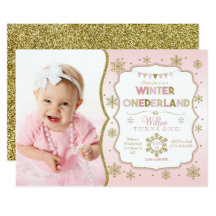 snowflake birthday invitation