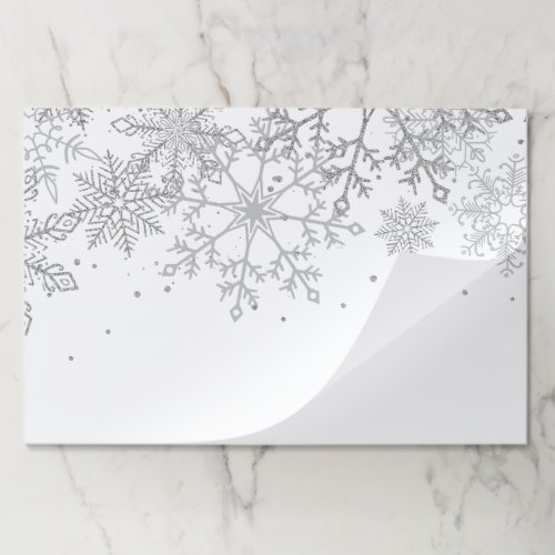 Winter Onederland Snowflake birthday placemats