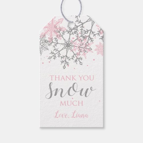 Winter Onederland Snowflake Favor Tags