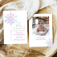 Winter ONEderland Snowflake Girl First Birthday