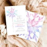 Winter ONEderland Snowflake Girl First Birthday Invitation<br><div class="desc">♥ Winter ONEderland Birthday themed invitation for your perfect celebration.</div>