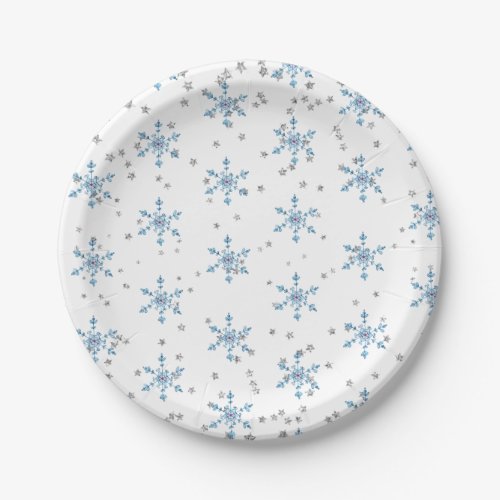 Winter Onederland Snowflake Paper Plates