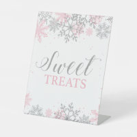 Winter Onederland Sweet Treats Pink Silver