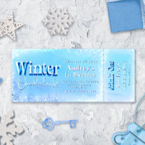 Winter Onederland Ticket Invitation