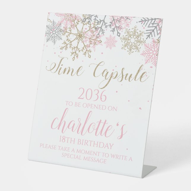 Winter ONEderland Time Capsule Sign (Front)