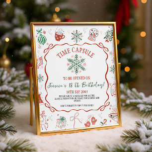 Winter ONEderland Time Capsule Sign