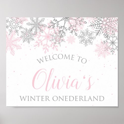 Winter ONEderland Welcome Sign