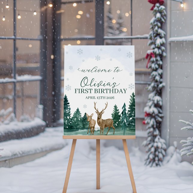 Winter ONEderland Welcome Sign (Creator Uploaded)