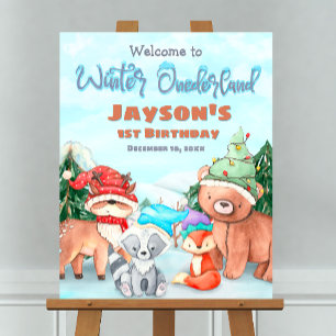 Winter Onederland - Welcome Sign