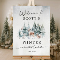 Winter ONEderland Woodland Animals 1st Birthday