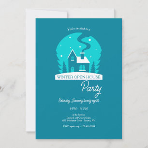 Winter Open House Party Invitation