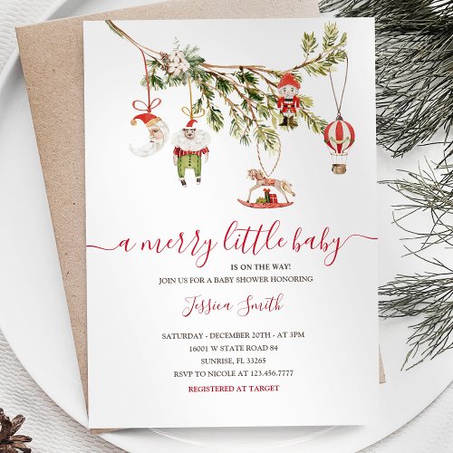 Winter Ornaments Holiday Party Invite
