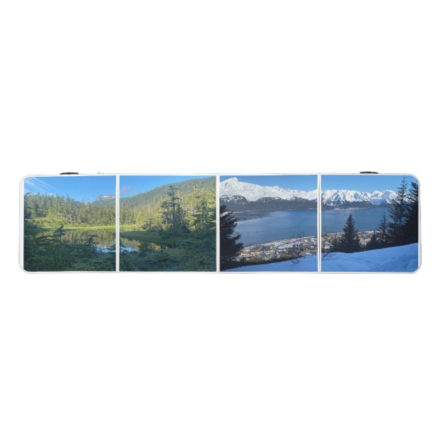 Winter Overlook vs. Lush Forest AK Beer Pong Table (Top)