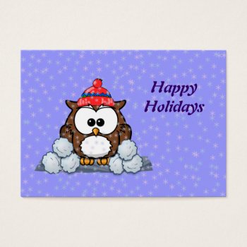 Winter Owl by just_owls at Zazzle