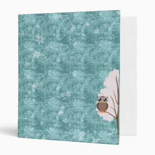 winter owl Avery Signature Binder