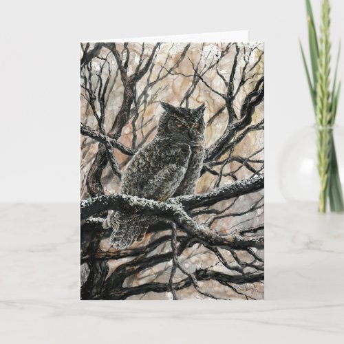 Winter Owl Card