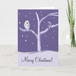 Winter Owl Christmas Card