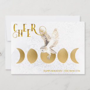 Winter Owl Happy Holidays Christmas Holiday