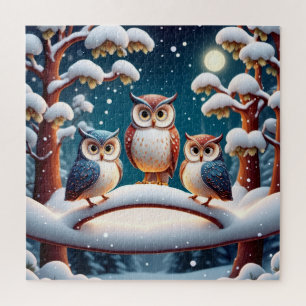Winter Owl Jigsaw Puzzle