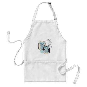 Winter Owls Apron by StriveDesigns at Zazzle