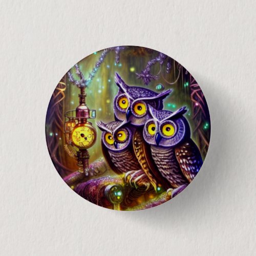 Winter Owls in the Forest   Button